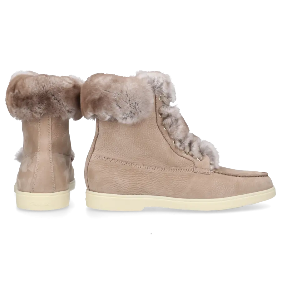 Santoni - Stiefeletten 59753 Nubukleder - grau
