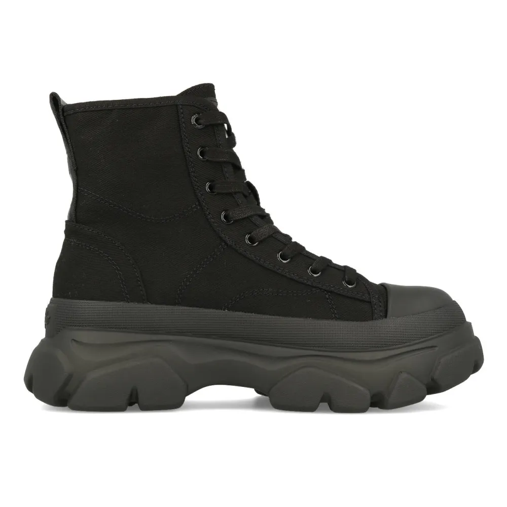 Buffalo Cade Lace Up Hi Organic Cotton 16224551 / schwarz