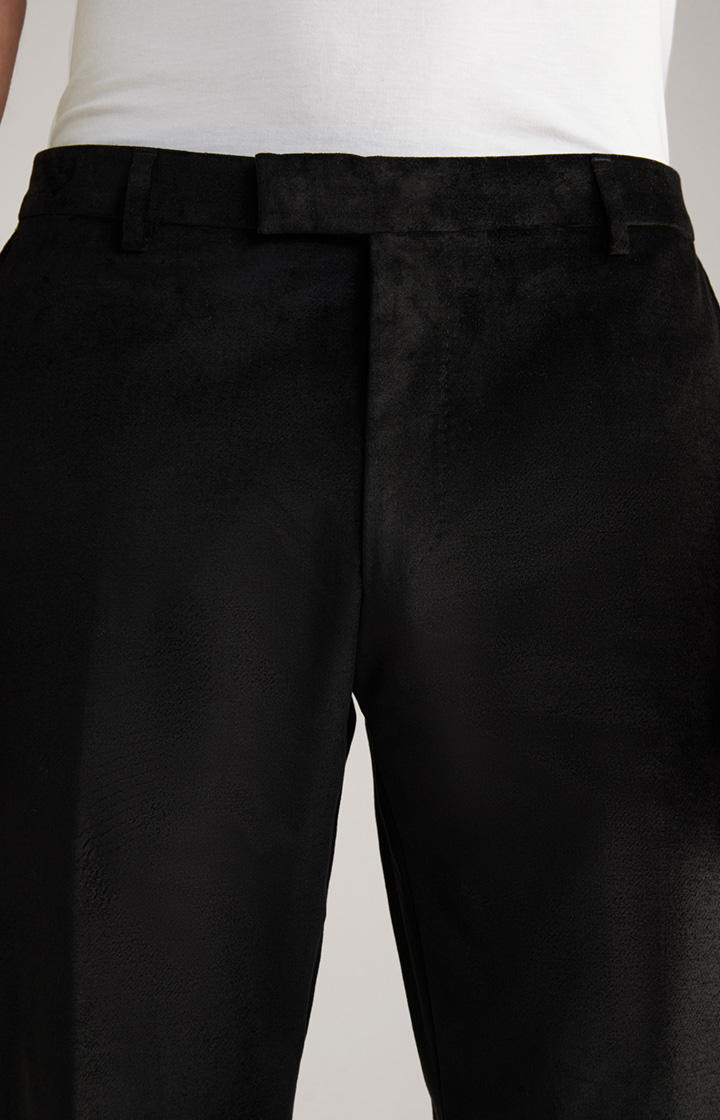 Samt-Baukastenhose Blayr in Schwarz