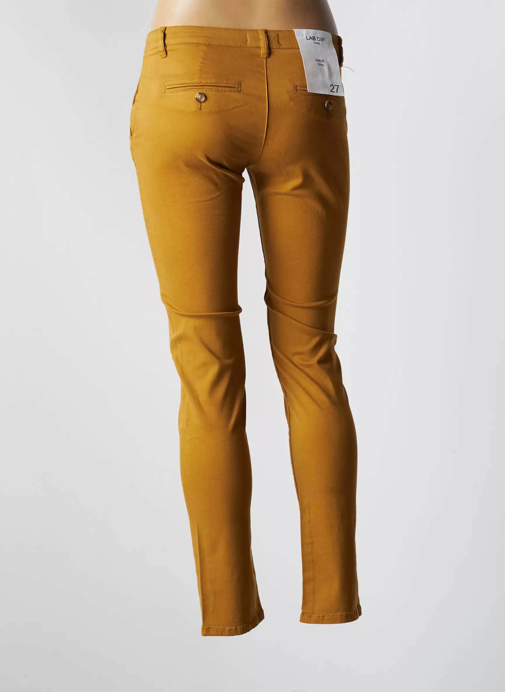 Lab Dip Paris Pantalons Chino Femme couleur jaune