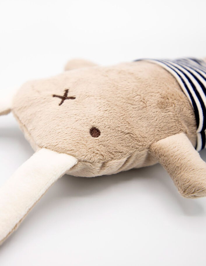 Petit lapin en peluche et sa culotte rayée RAPLAPLA