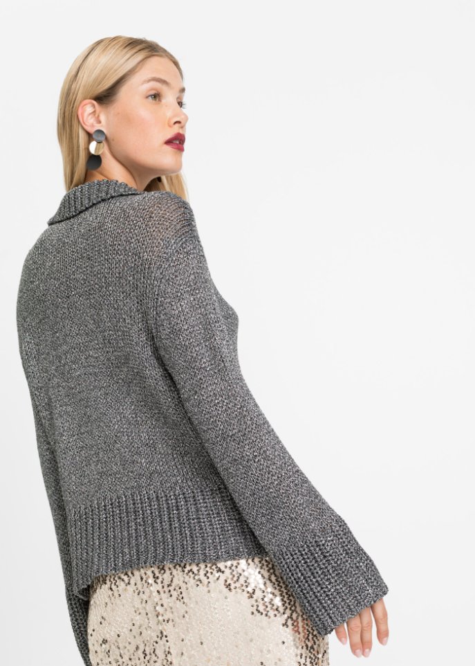 Strickpullover mit Kragen
