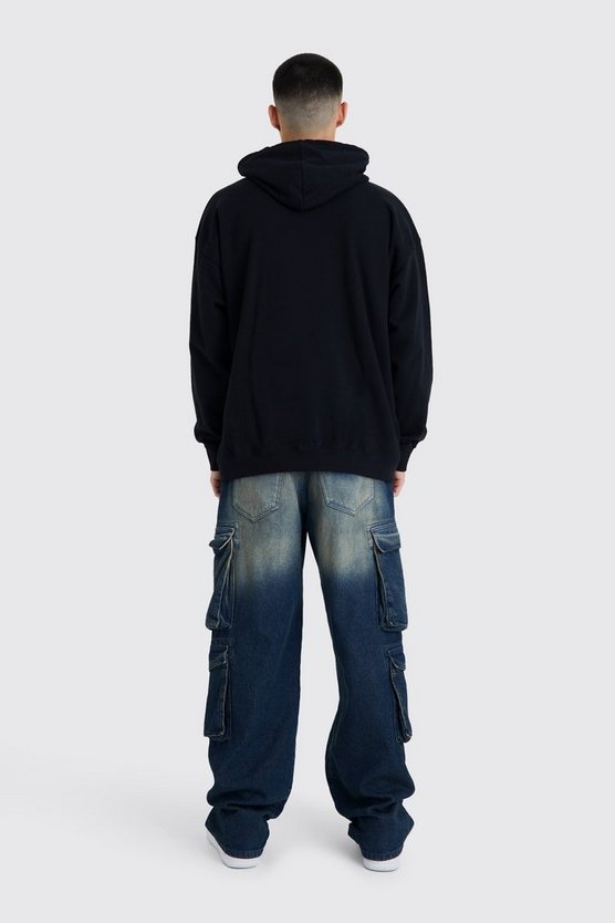 Oversize Man Hoodie mit Print