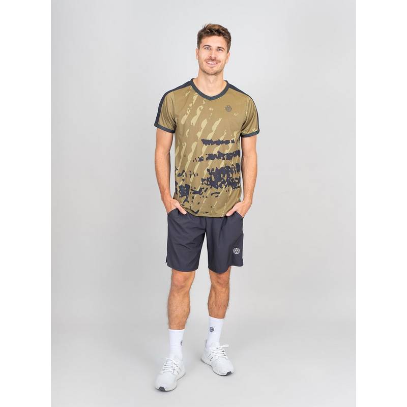 BIDI BADU Pure Wild V-Neck Tee Tennisshirt Herren