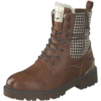 Mustang Schnür Boots in braun