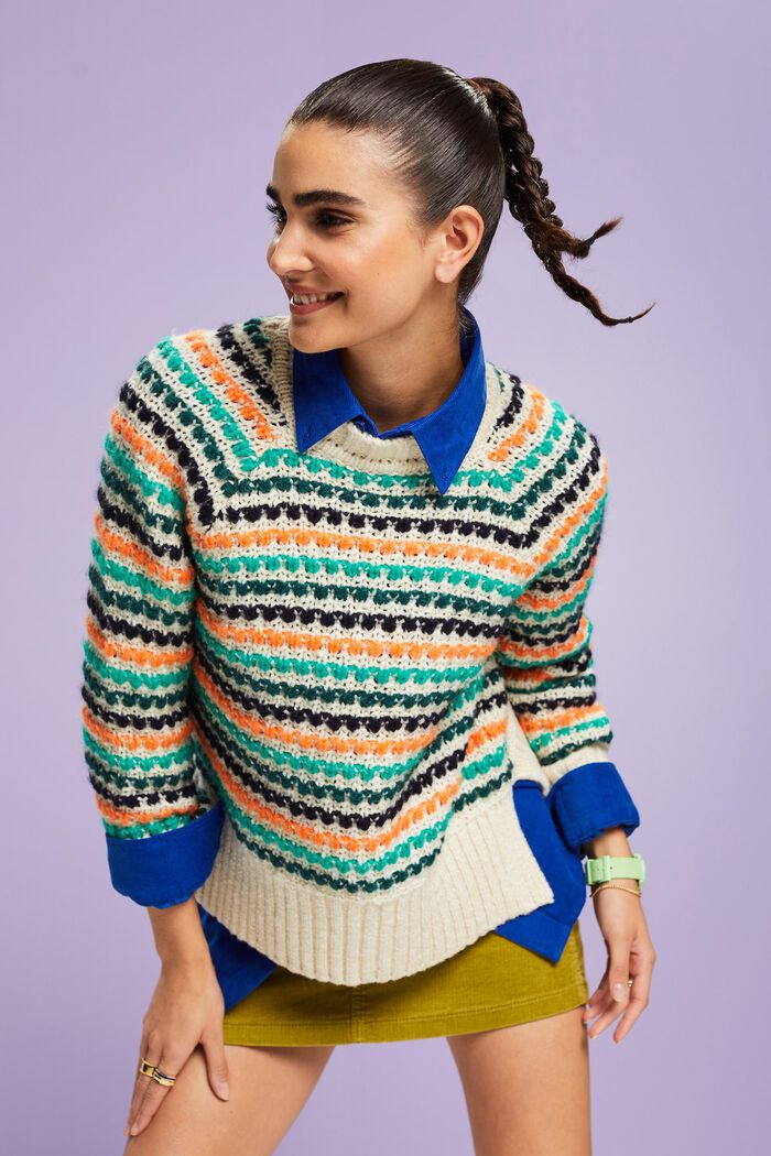 Pullover aus Baumwolle und Wolle
