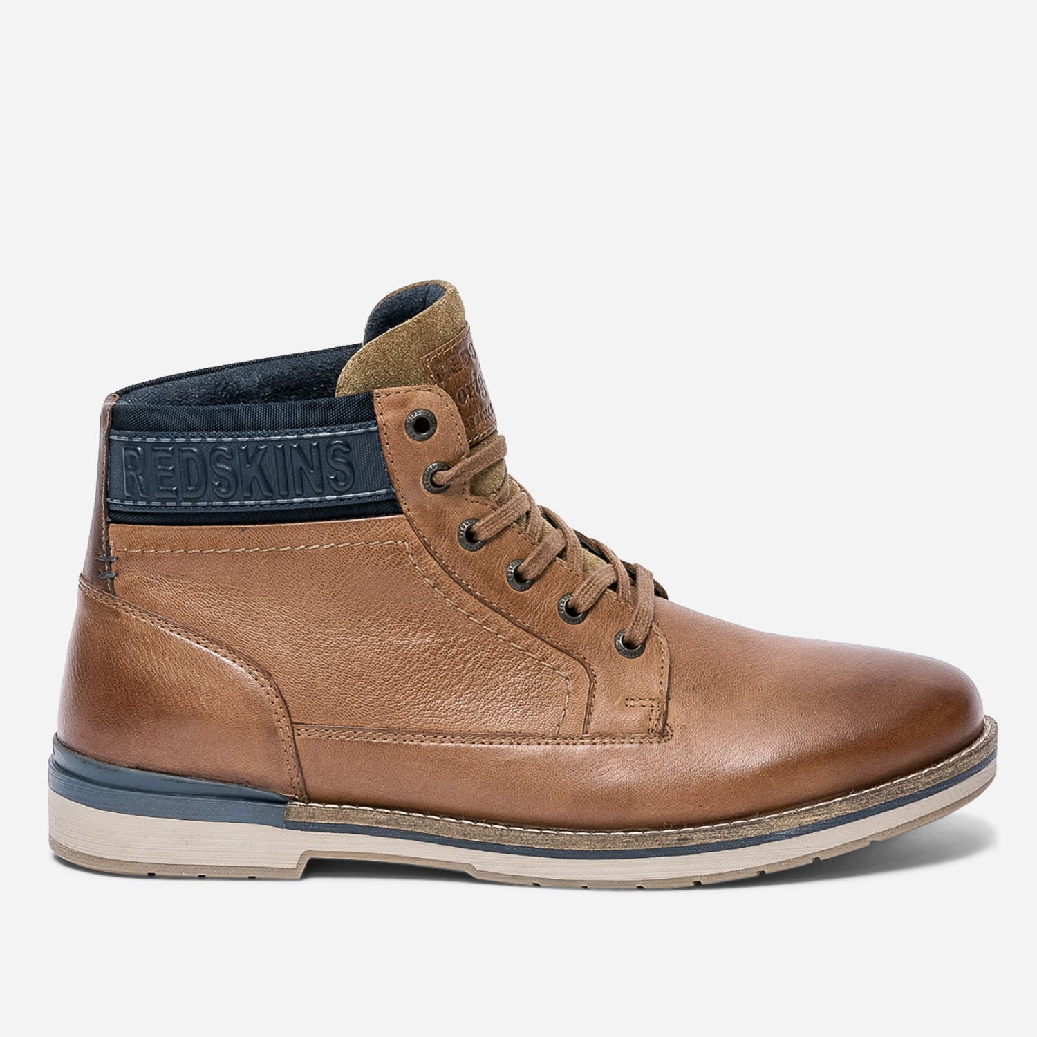 Boots à lacet REDSKINS cognac en cuir