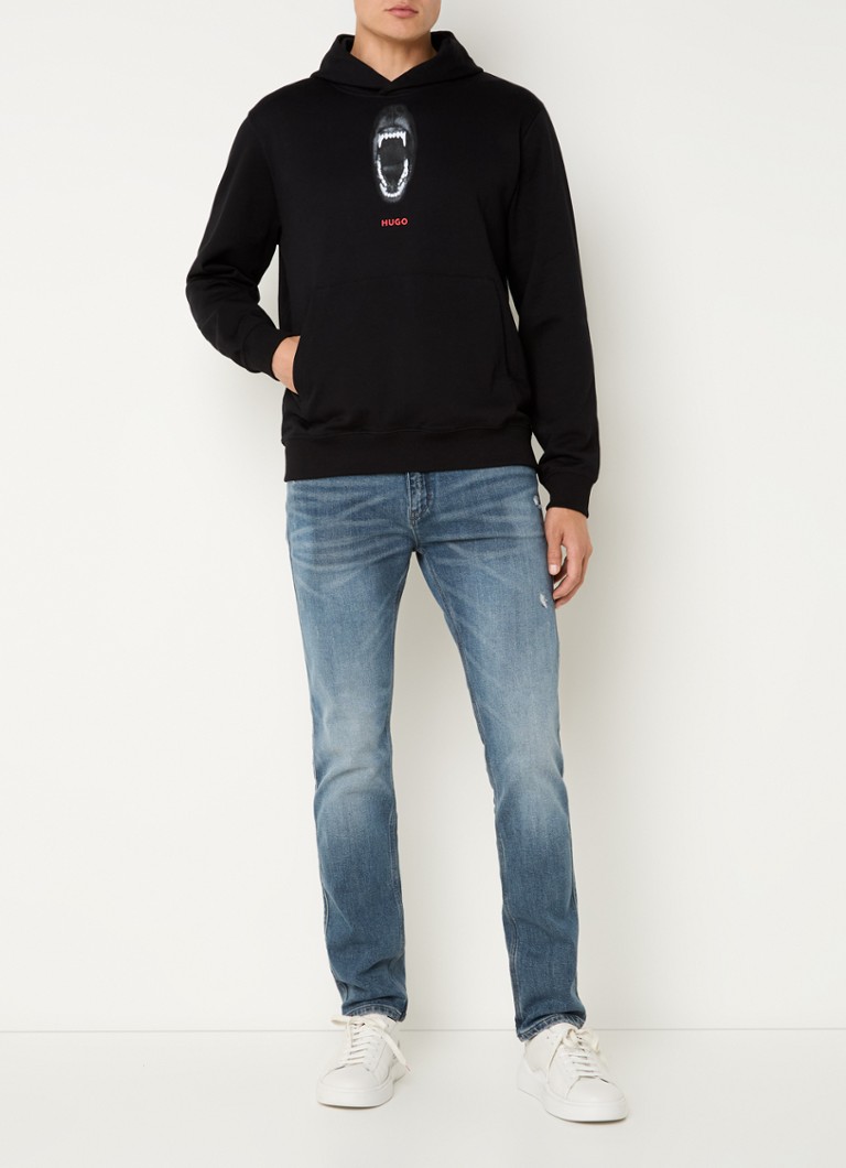 HUGO BOSS Dartchon hoodie with logo and back print
