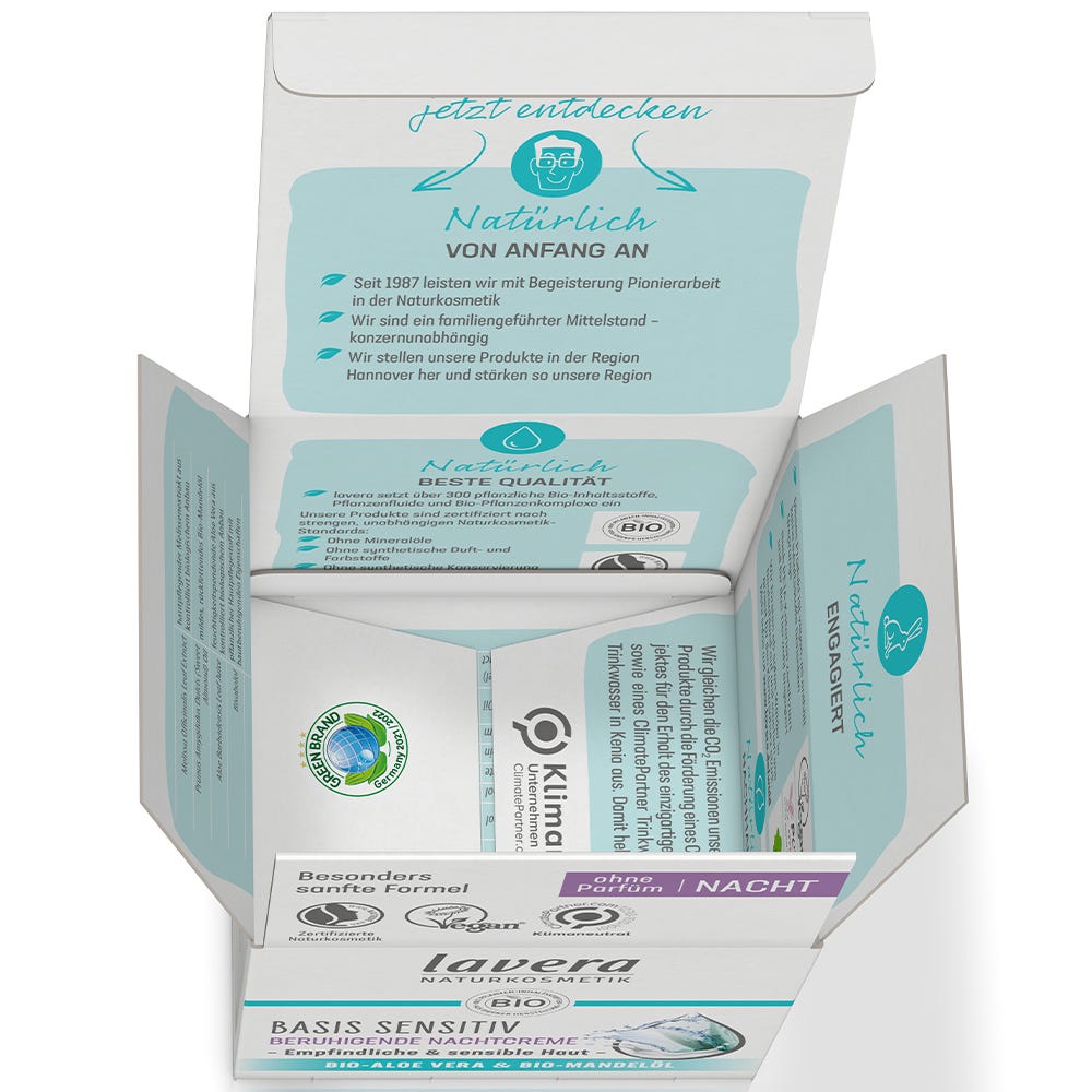 Lavera Basis Sensitiv Beruhigende Nachtcreme 50 ml
