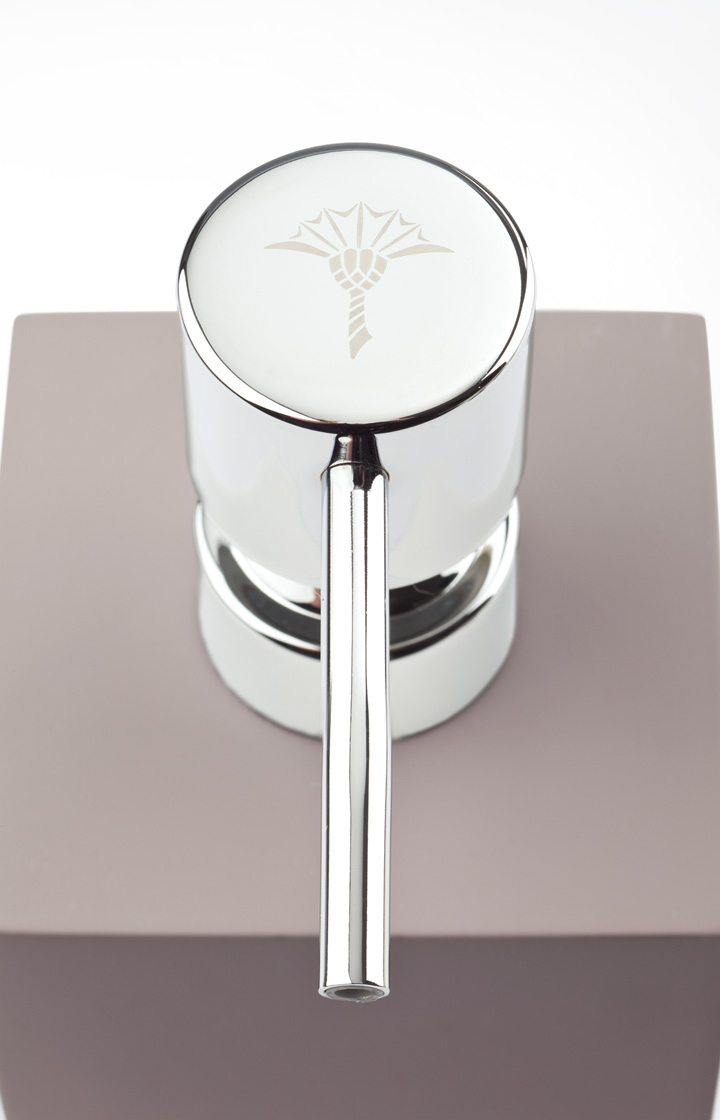Seifenspender Bathline, Grau-Rosé