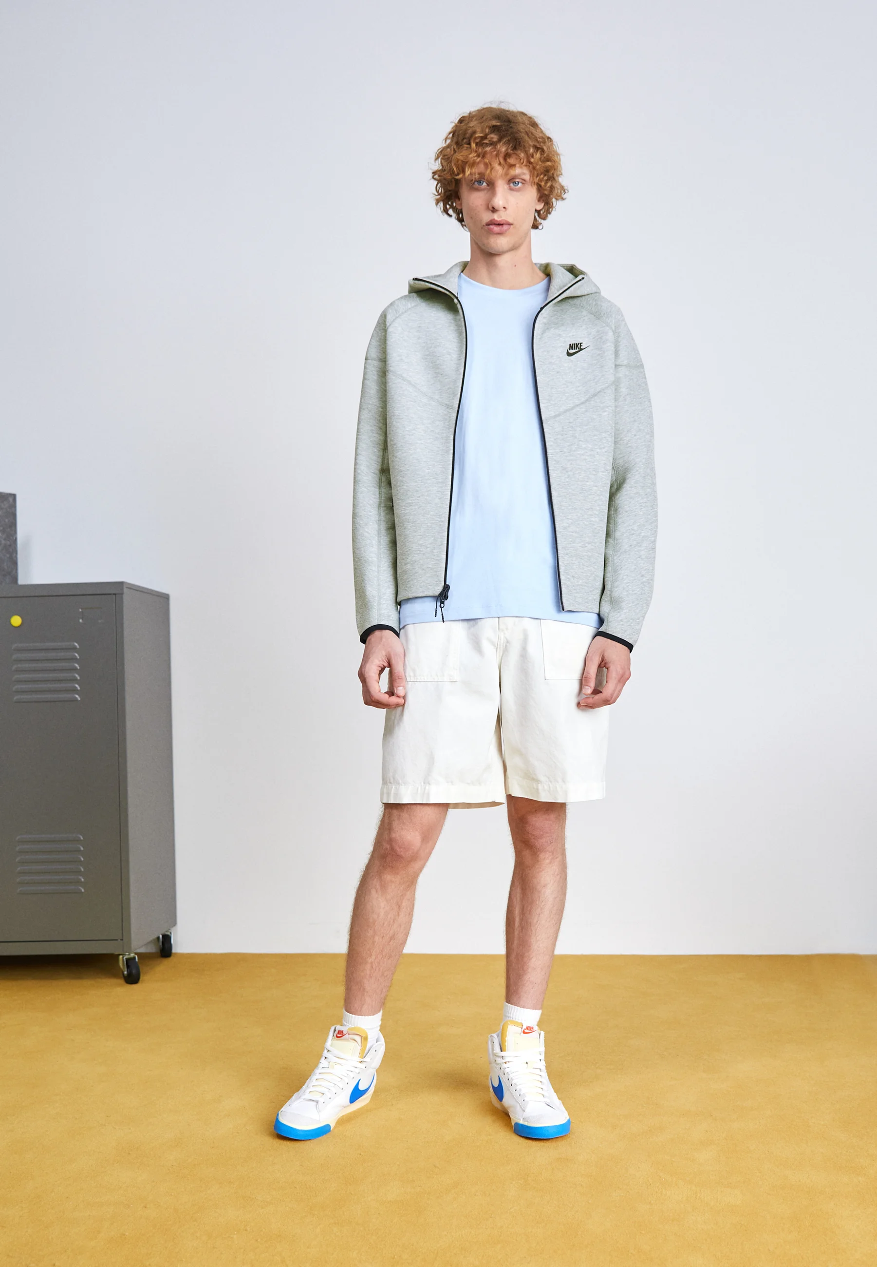Sudadera Nike Sportswear con cremallera - gris jaspeado/negro