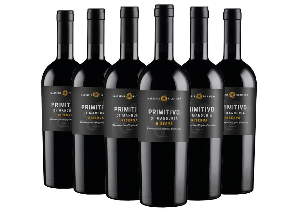 Primitivo di Manduria Riserva DOC 2018 Masseria Ficarigna 6 bouteilles de 0,75 ℓ