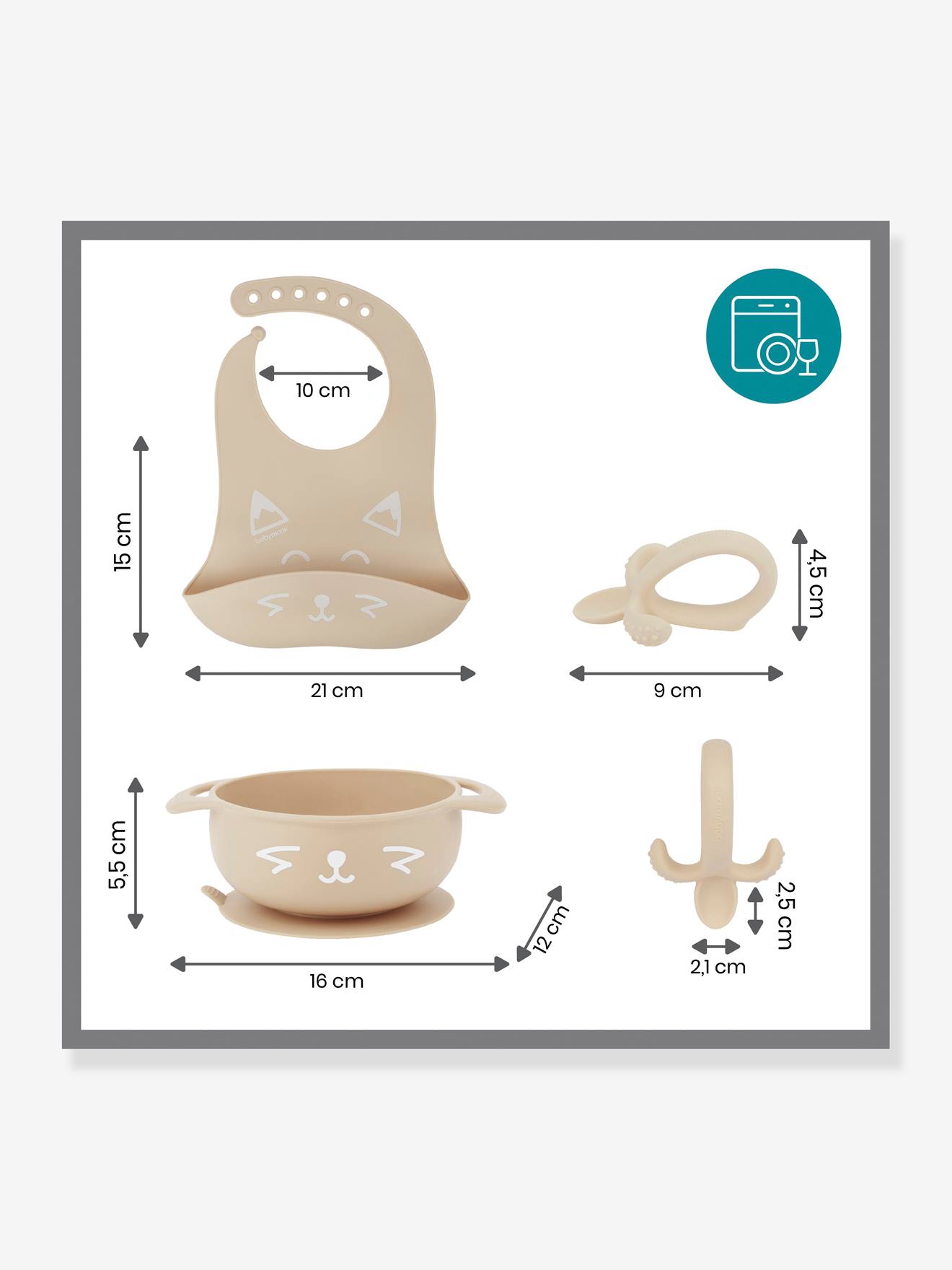 Kit repas silicone BABYMOOV First’Isy beige (renard)