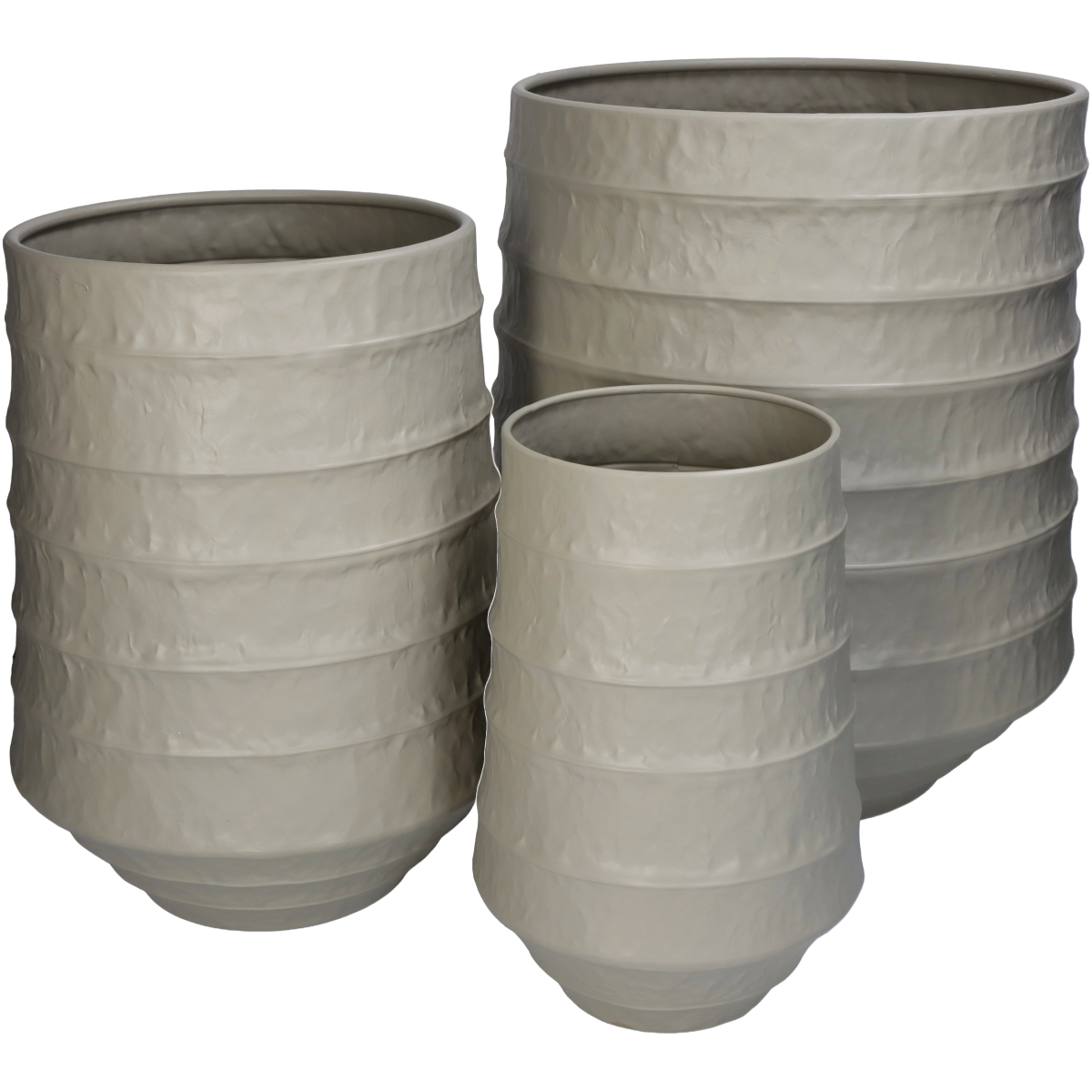 Trendhopper Pflanzentopf 3er Set Ribble Elfenbein
