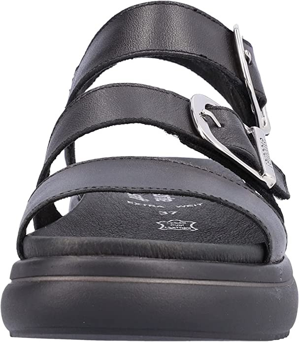 REMONTE Klassische Sandalen schwarz Lugano