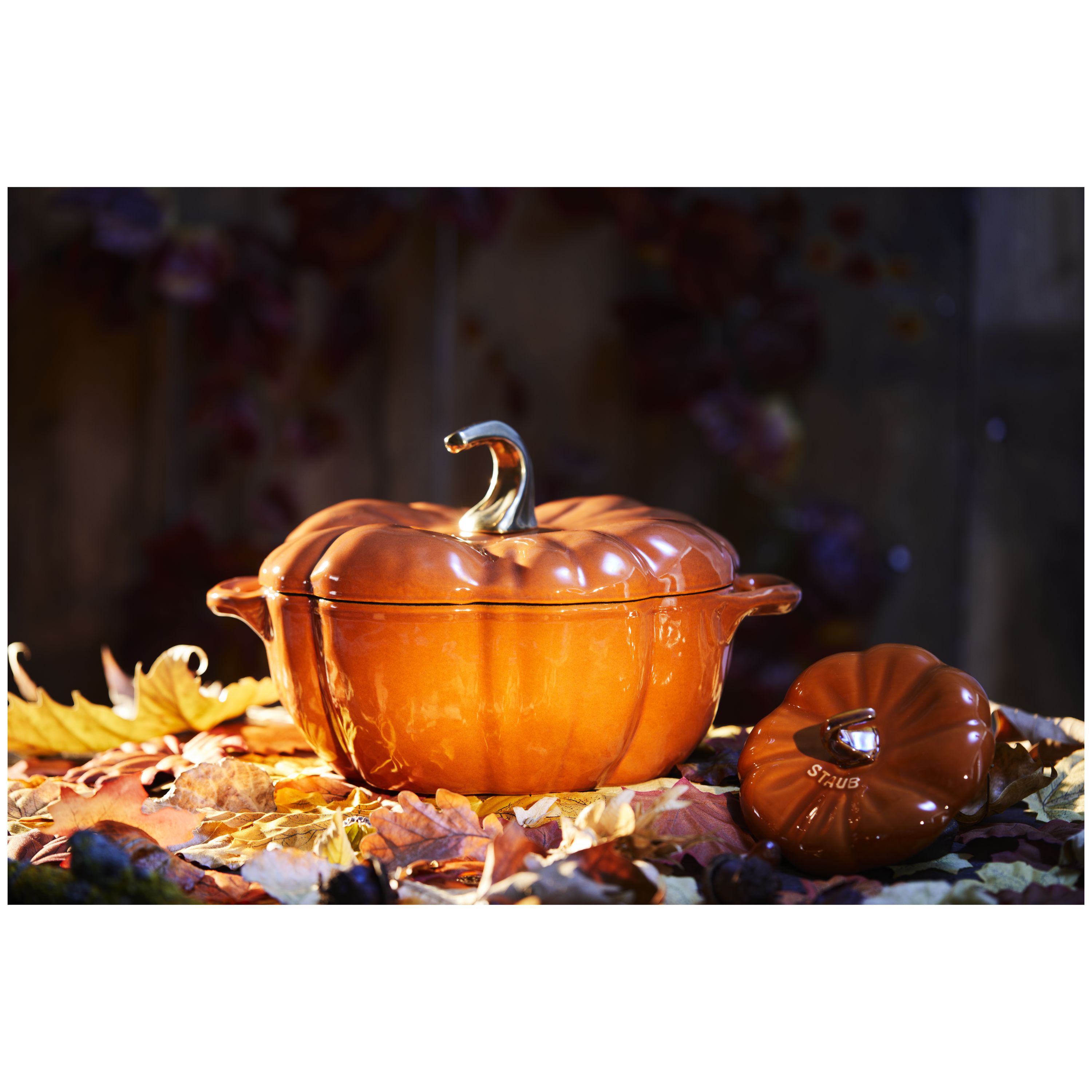 Cocotte 15 cm, Kürbis, Zimt, Keramik