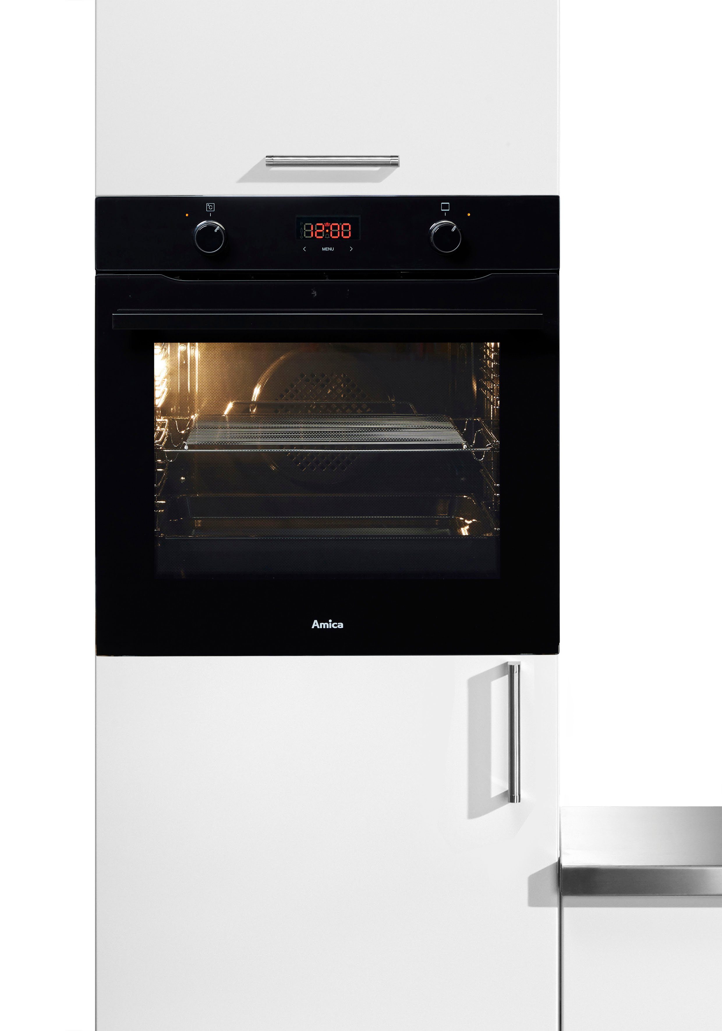 Amica Einbaubackofen EBX 943 600 S, mit Teleskopauszug nachrüstbar, Steam Clean