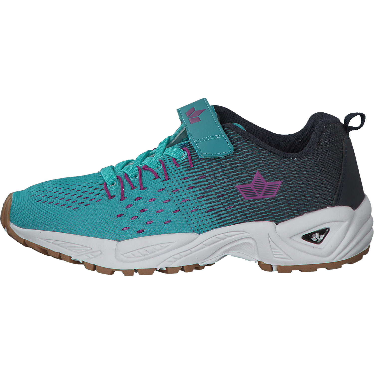 Geka Mic VS, Sneakers Low, Kinder, türkis/marine/pink