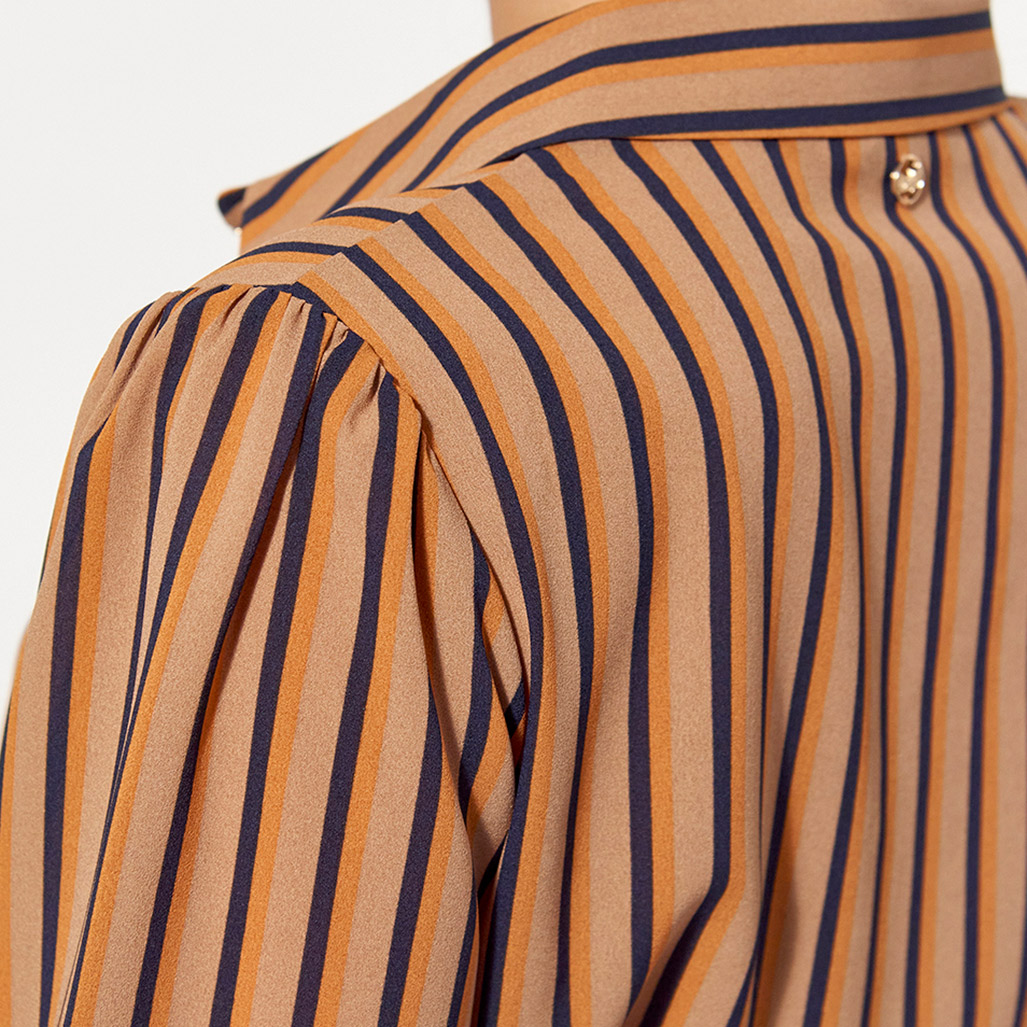 SIDO  Robe régular Femme à rayures