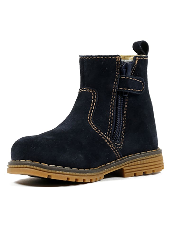 Richter Shoes Leder-Chelsea-Boots in Dunkelblau günstig kaufen