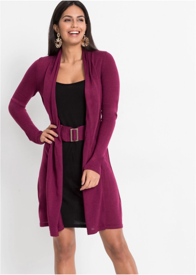 Strickkleid mit Gürtel