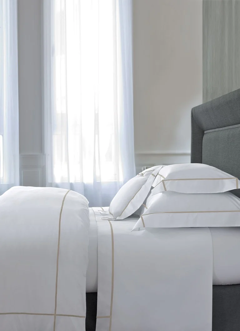 Yves Delorme Athena cotton percale sheet 500TC