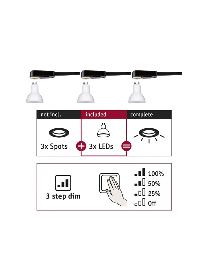 paulmann Standard 230V LED Reflektor 3-Step-Dim G günstig kaufen onesize