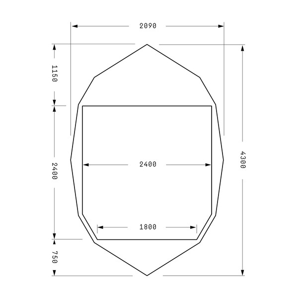 BACKDOOR, CLASSIC (4-SEASON TENT) V1 - Kuppelzelt