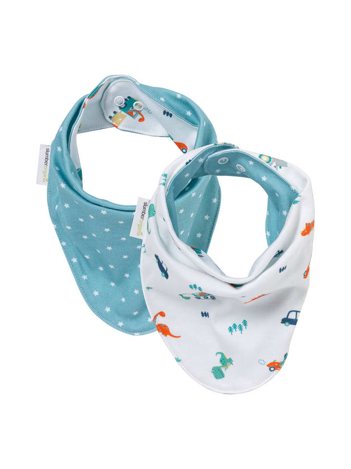 SlumberOrganix Bio Bandana 2er-Pack in Blau günstig kaufen onesize