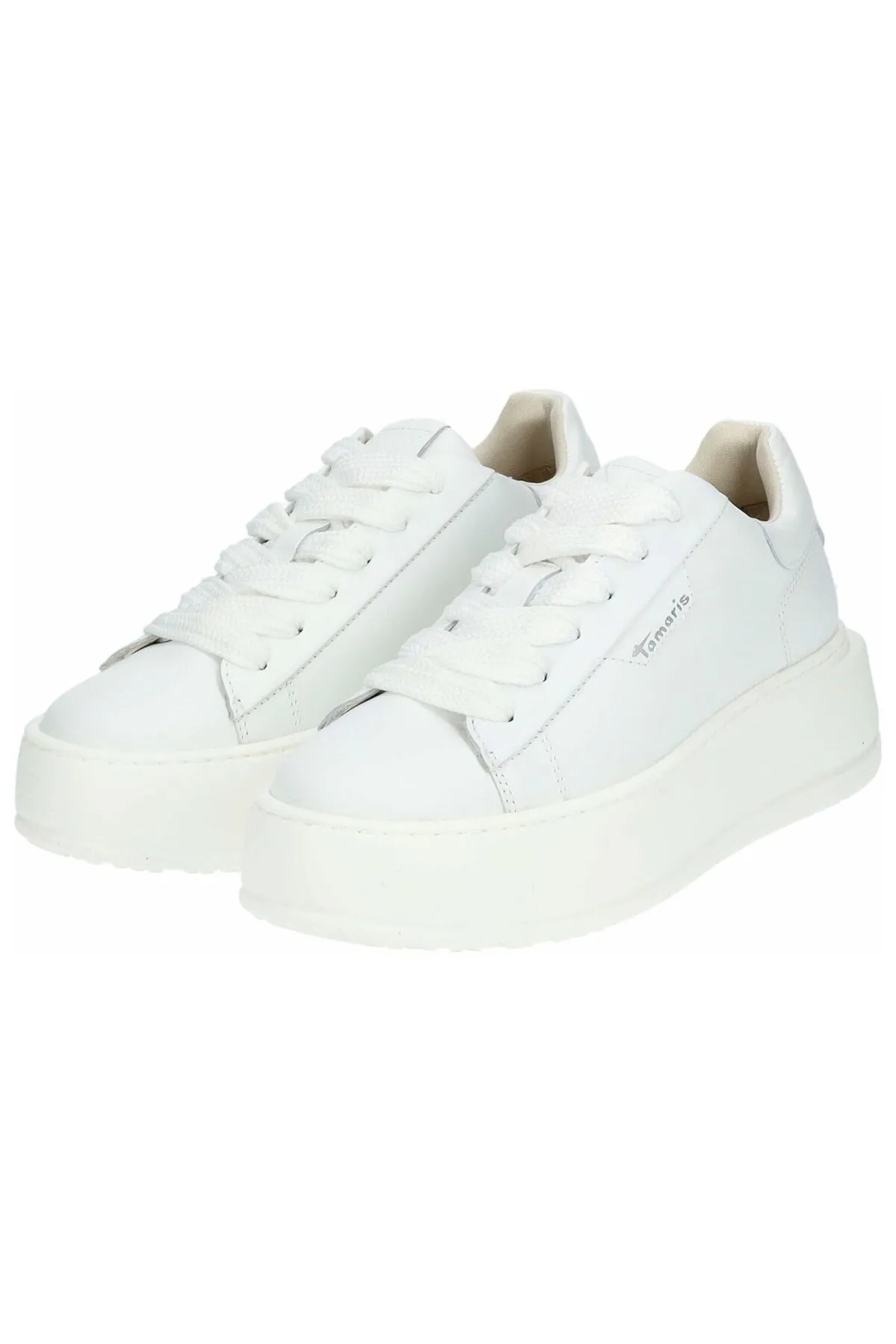 Tamaris  Sneaker - Weiß - Flacher Absatz