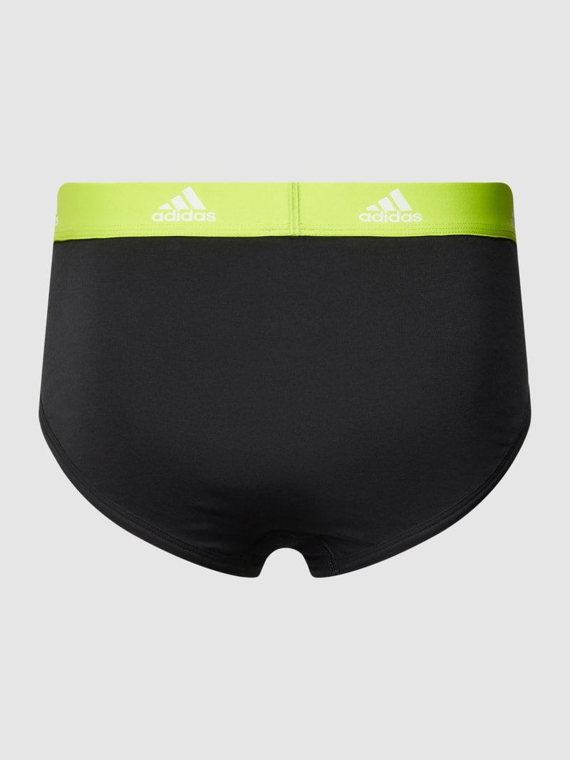 Slip mit Allover-Logo-Muster in neon gelb