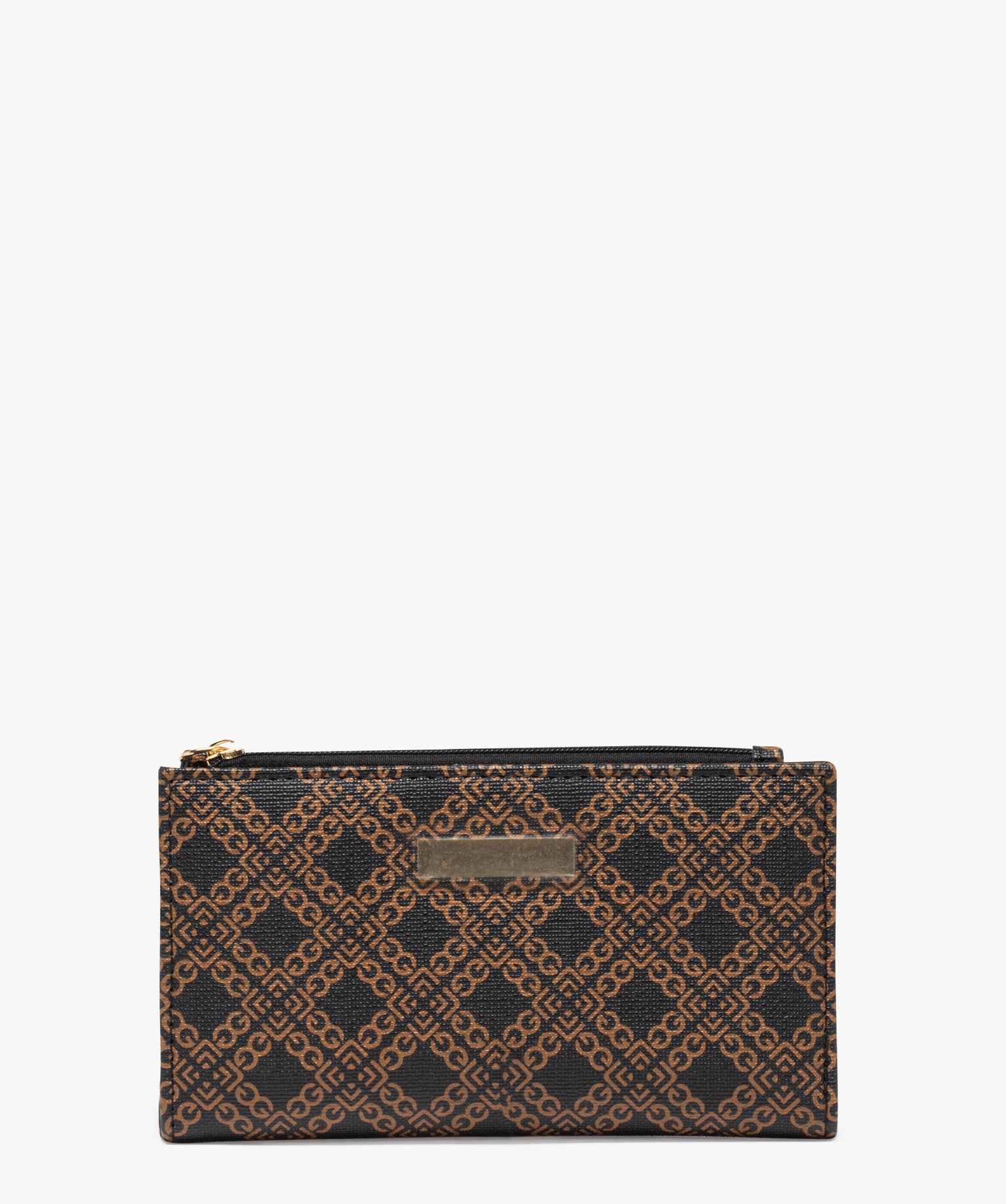 Porte-monnaie imprimé femme noir | GEMO