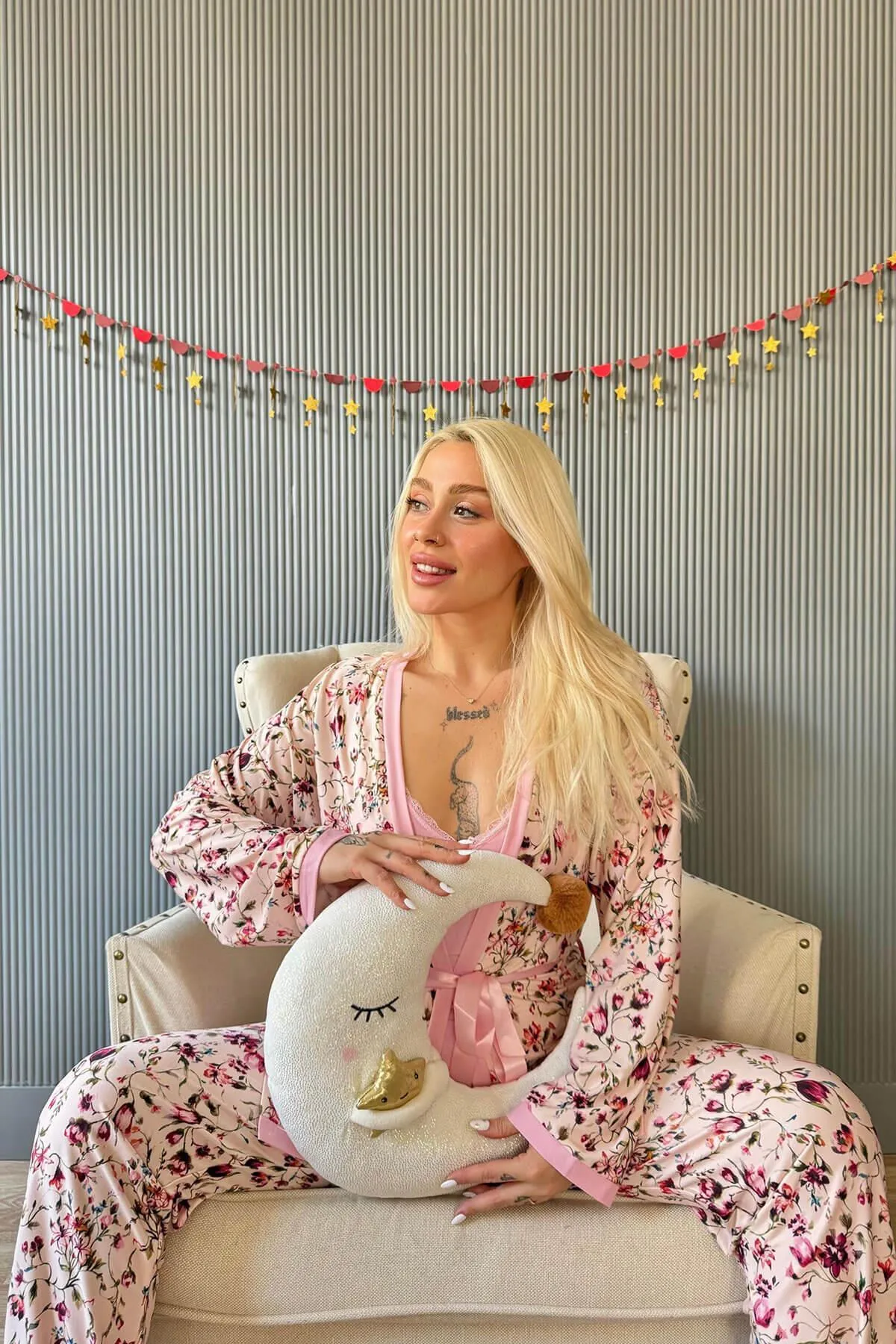 Pijamaevi  Pyjama set - Dunkelblau - Print