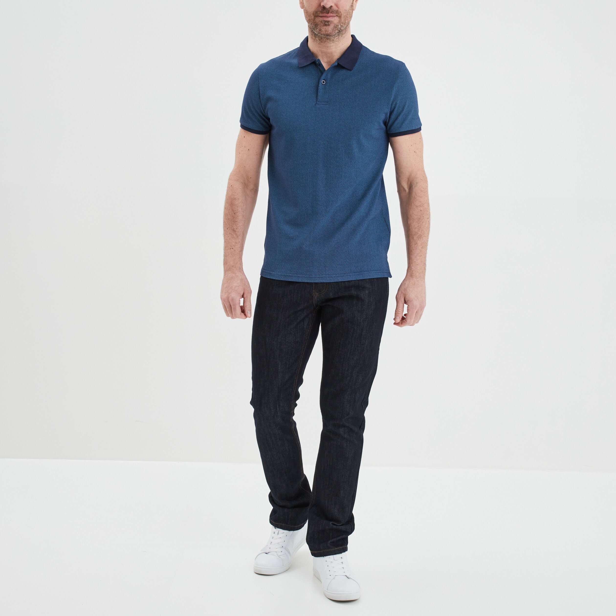 Jeans straight coupe droite denim brut homme | La Halle