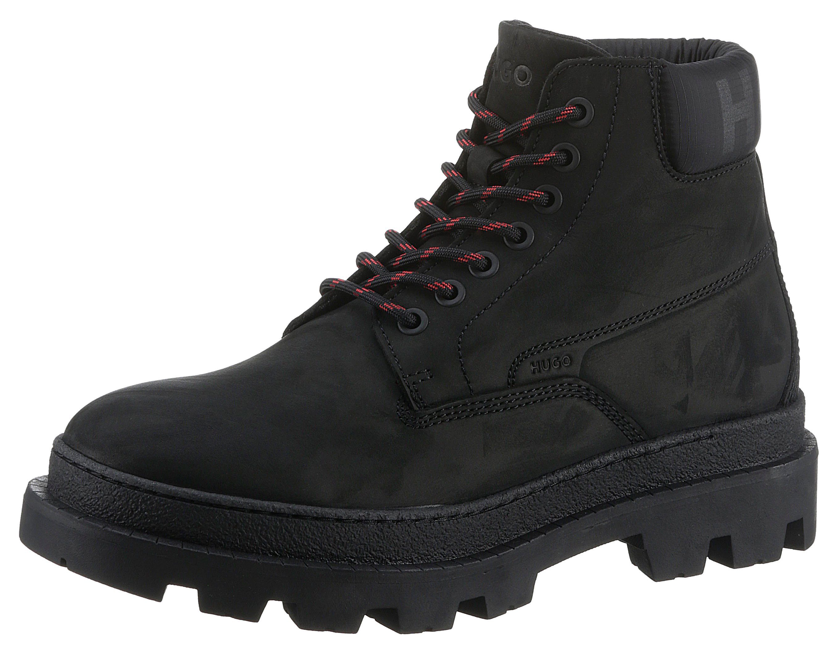 HUGO Graham_halb_ltn Schnürboots mit kräftiger Profilsohle