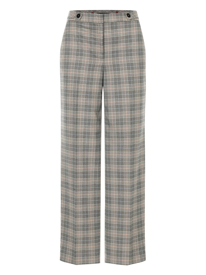 More & More Glencheckhose in ecru günstig kaufen