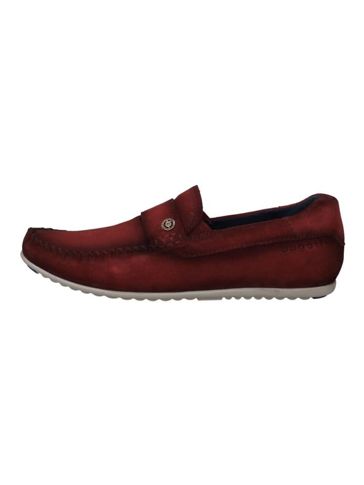 Bugatti Slipper in Dunkelrot günstig kaufen