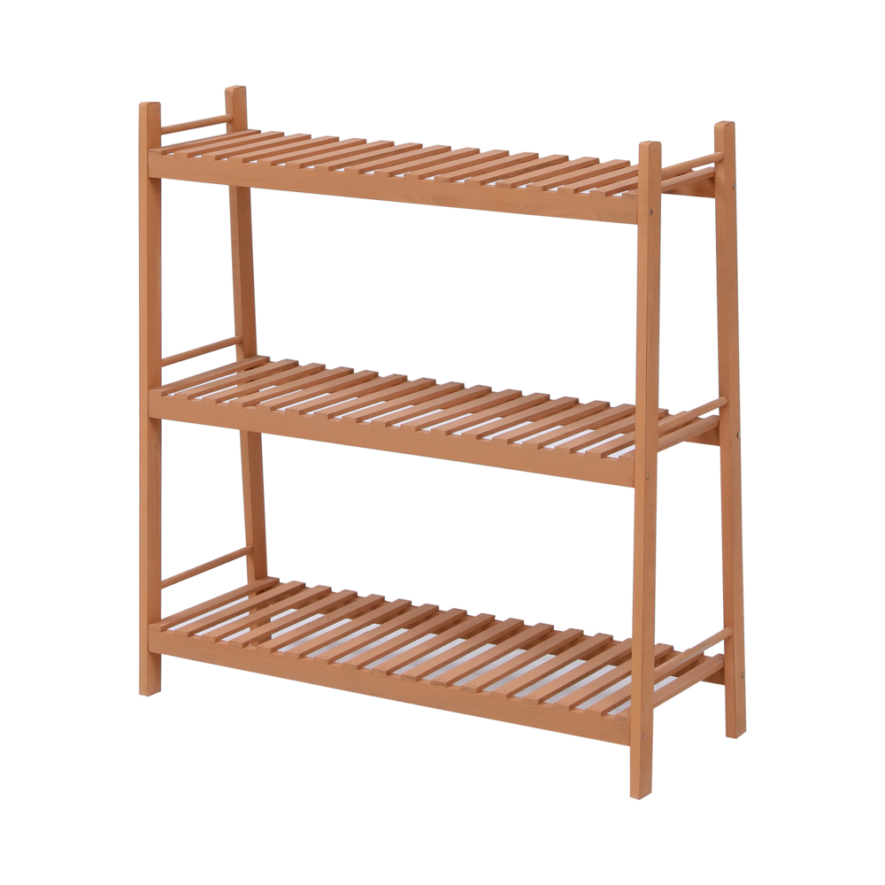 Happy Home Happy Home Pflanzenregal mit 3 Ablagen WPS03-HOL Holz