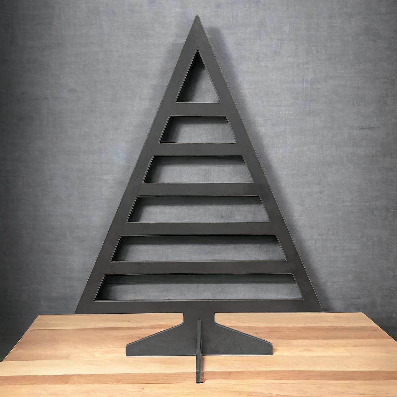 Creativ Metall Künstlicher Weihnachtsbaum, für Innen und Außen Stahl 4mm 30x40cm Industrielook