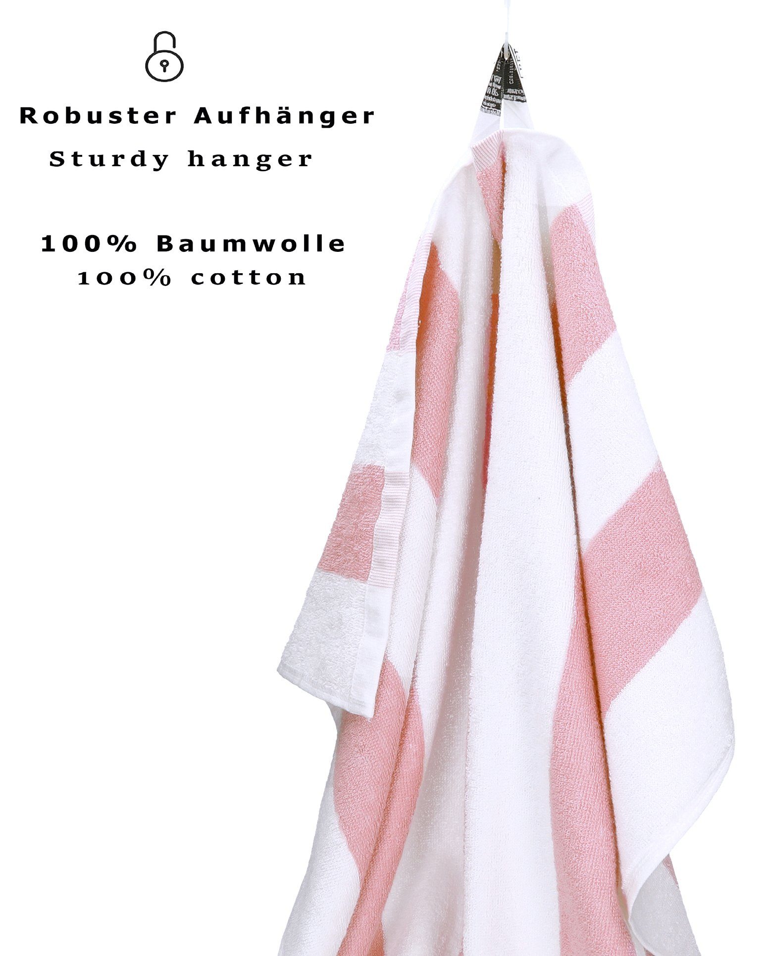 Betz Saunatuch Badetuch XXL Berlin mt Streifen Größe 70 x 180 cm, 100% Baumwolle