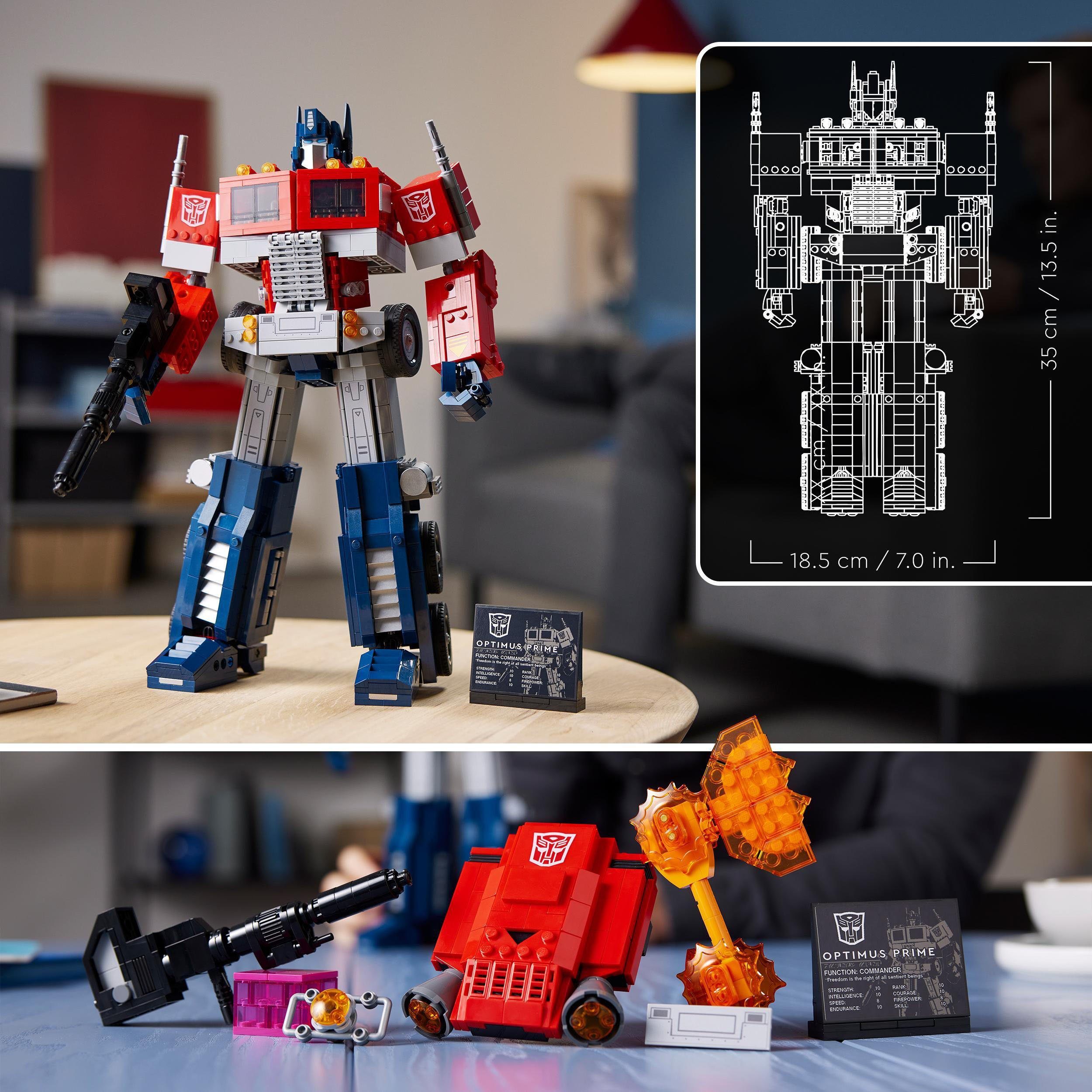 LEGO® Konstruktionsspielsteine Optimus Prime (10302), LEGO® Icons, (1508 St), Made in Europe