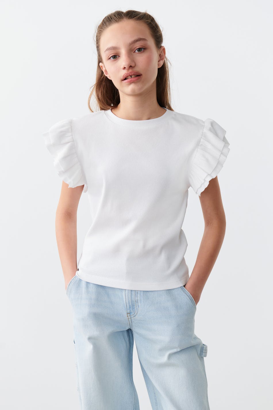 Y cute frill top