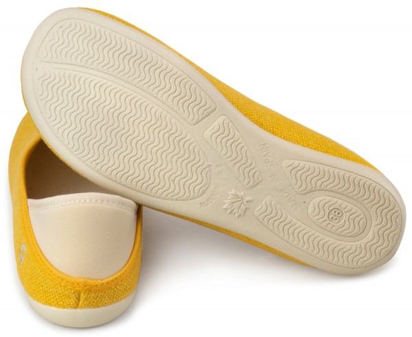Gottstein ~ Leinen Slipper Slip-On Vegan ~ Gelb