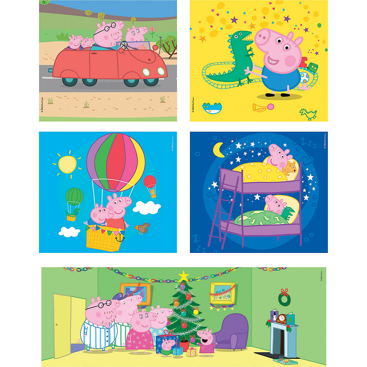 Puzzle 10 in 1 Supercolor - Peppa Pig
