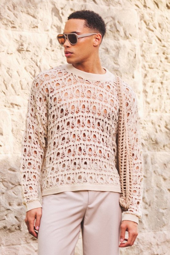 Kastiger Oversize Strickpullover