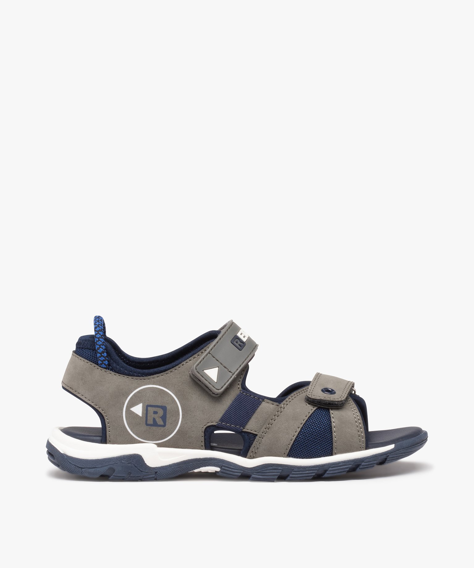 Sandales sport Garçon à brides scratch - Redskins gris | GEMO