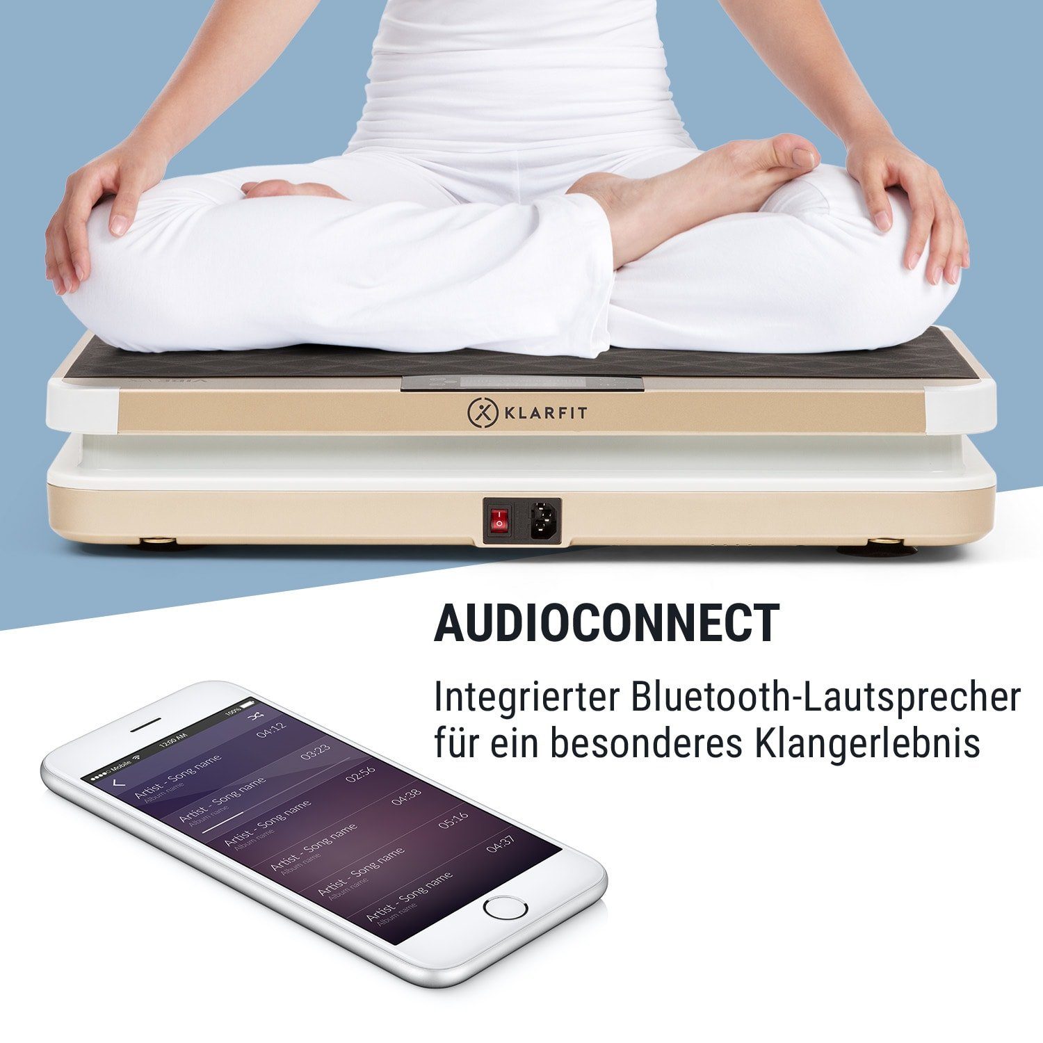 KLARFIT Vibrationsplatte Vibe VX, 200 W, 20 Intensitätsstufen