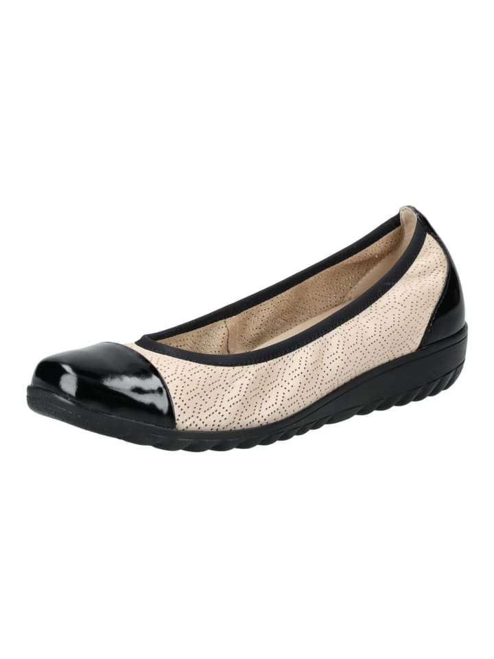 Caprice Ballerinas in Beige/Schwarz günstig kaufen