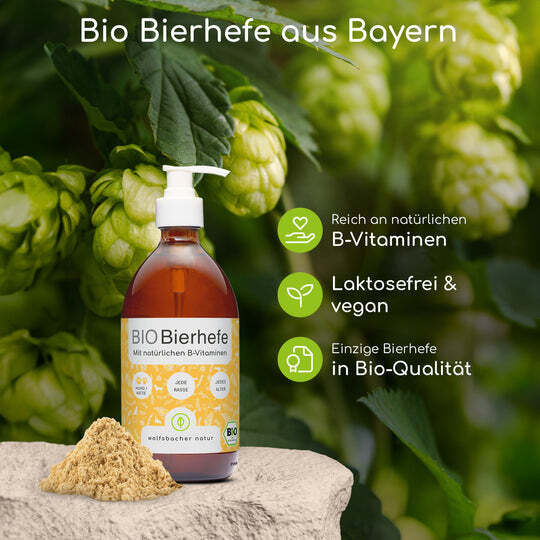 Wolfsbacher Natur Ergänzungsfutter & Aufzucht Wolfsbacher Natur Bio Bierhefe 500 ml