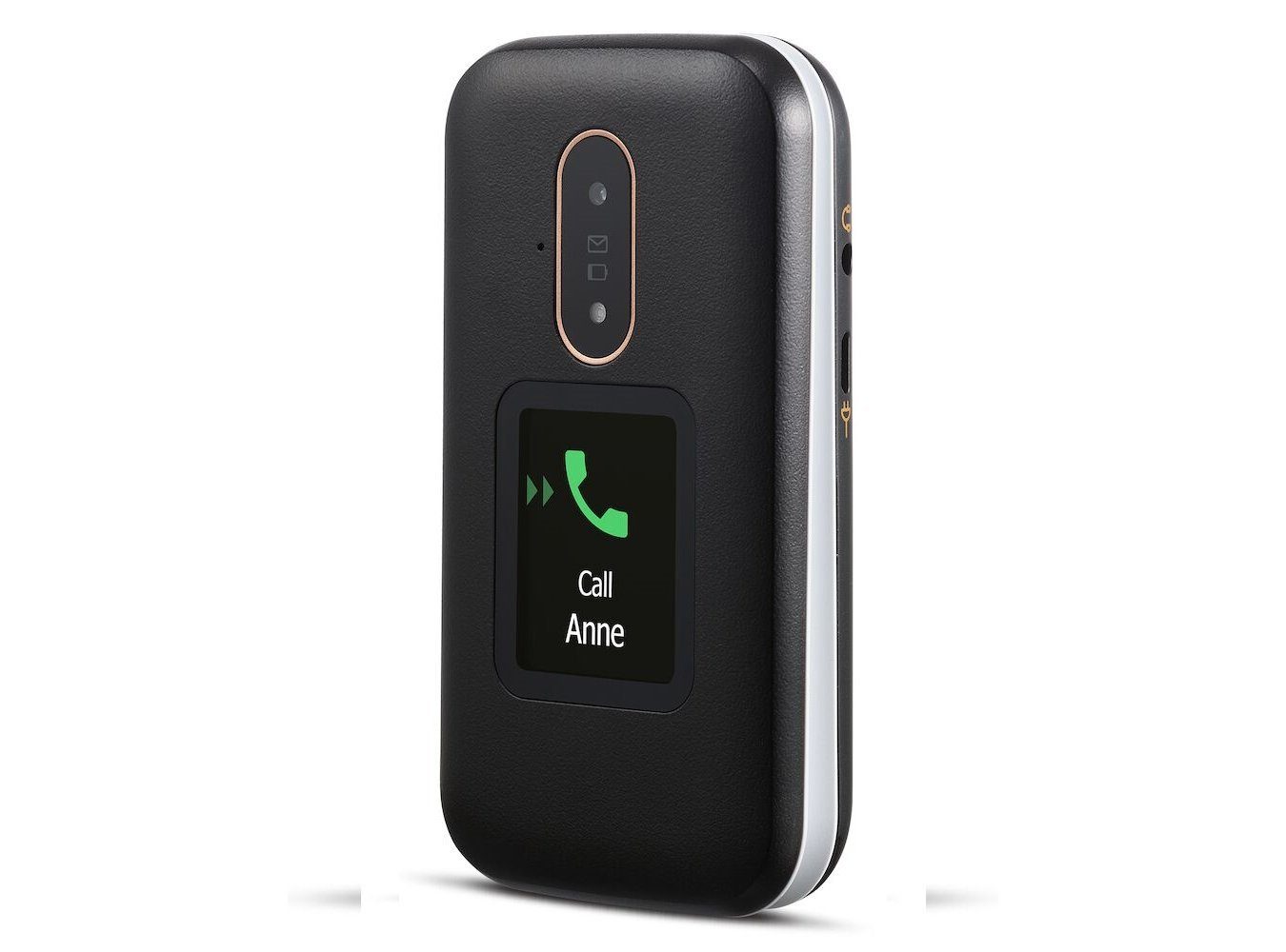 Doro 6880 schwarz Seniorenhandy (7,11 cm/2.8 Zoll, 128 GB Speicherplatz, 2 MP Kamera, Notruftaste auf der Rückseite, hörgerätekompatibel)